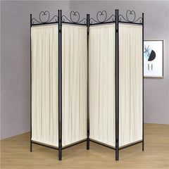 Dove 4-Panel Room Divider Folding Shoji Screen Beige - 2710