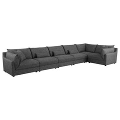 Sasha Upholstered RAF Chair Barely Black - 551684RAF
