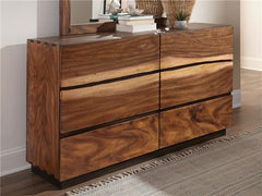 Winslow 6-drawer Dresser Smokey Walnut - 223253