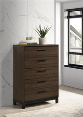 Edmonton 5-drawer Chest Rustic Tobacco - 204355
