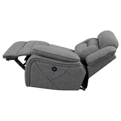 Higgins Upholstered RAF Power Recliner Grey - 600370B3