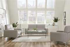 Ripley Rectangular Tempered Bent Glass Coffee Table Clear - 705328
