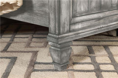 Avenue Wood Eastern King Panel Bed Weathered Grey - 224031KE