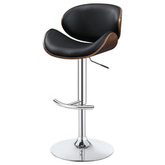 Harris Adjustable Bar Stool Black and Chrome - 130504