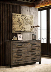 Woodmont 8-drawer Dresser Rustic Golden Brown - 222633