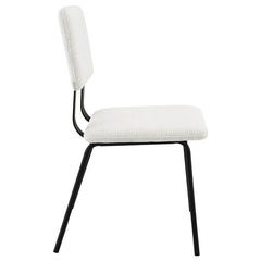 Calla Fabric Upholstered Dining Side Chair White (Set of 2) - 108022