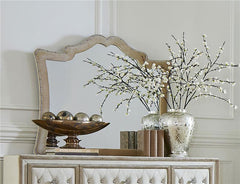 Antonella Upholstered Dresser Mirror Camel - 223524