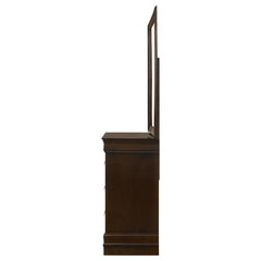 Louis Philippe 6-drawer Dresser with Mirror Cappuccino - 202413M