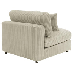 Blaine Upholstered Armless Chair Sand - 509897