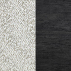 Alba Boucle Upholstered Counter Height Dining Chair White and Charcoal Grey (Set of 2) - 123119