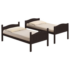 Arlo Wood Twin Over Twin Bunk Bed Espresso - 405053BRN