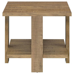Dawn Square Engineered Wood End Table Mango Brown - 707717
