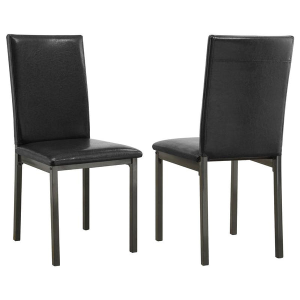 Garza Upholstered Dining Chairs Black (Set of 2) - 100612