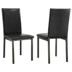 Garza Upholstered Dining Chairs Black (Set of 2) - 100612