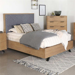 Taylor Wood Eastern King Panel Bed Light Honey Brown - 223421KE
