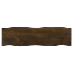 Topeka Live-edge Dining Bench Mango Cocoa and Gunmetal - 193853