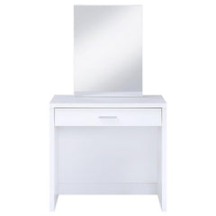 Harvey Vanity Set with Lift-Top Stool White - 300290