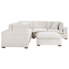 Lakeview 6-piece Upholstered Modular Sectional Sofa Ivory - 551461-SET