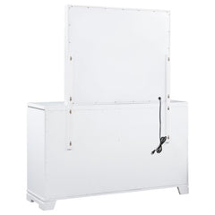 Eleanor 6-drawer Dresser with Mirror White - 223563M