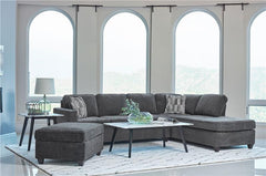 Mccord Upholstered Track Arm Sectional Sofa Dark Grey - 509347
