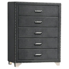 Melody 5-drawer Bedroom Chest Grey - 223385