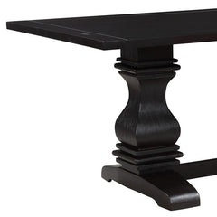 Parkins Double Pedestals Dining Table Rustic Espresso - 107411