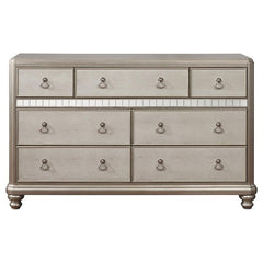 Bling Game 4-piece Eastern King Bedroom Set Platinum - 204181KE-S4
