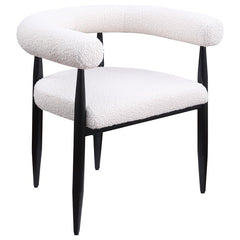 Camden 5-piece Round Dining Table Set Black and Cream - 105780-S5