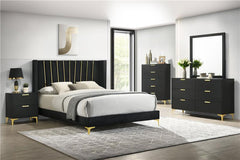 Kendall 5-piece Queen Bedroom Set Black - 301161Q-S5