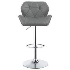 Berrington Adjustable Bar Stools Chrome and Grey (Set of 2) - 100426