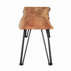 Sherman Bench Natural Acacia and Matte Black - 190913