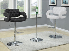 Brandi Adjustable Bar Stool Chrome and White - 102557