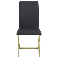 Carmelia Upholstered Side Chairs Black (Set of 4) - 105172
