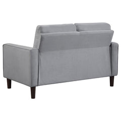 Bowen 3-piece Upholstered Track Arm Tufted Sofa Set Grey - 506781-S3