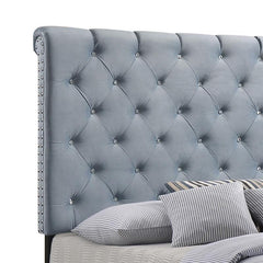 Warner Upholstered Queen Panel Bed Slate Blue - 310041Q