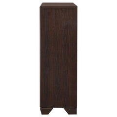Kauffman 5-drawer Chest Dark Cocoa - 204395
