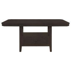 Prentiss Rectangular Counter Height Table with Butterfly Leaf Cappuccino - 193108
