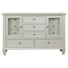 Sandy Beach 4-piece Eastern King Bedroom Set Cream White - 201309KE-S4