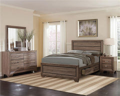 Kauffman 4-piece California King Bedroom Set Washed Taupe - 204190KW-S4