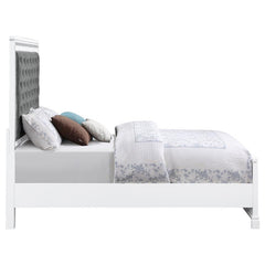 Eleanor Wood Eastern King Panel Bed White - 223561KE