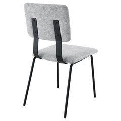 Calla Fabric Upholstered Dining Side Chair Grey (Set of 2) - 108062