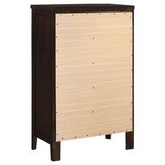 Carlton 5-piece California King Bedroom Set Cappuccino - 202091KW-S5