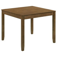 Parkwood 5-piece Dining Set with Square Table and Slat Back Side Chairs Honey Brown and Black - 150400