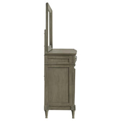 Alderwood 9-drawer Dresser with Mirror French Grey - 223123M