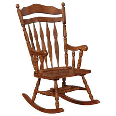 Aylin Solid Wood Rocking Chair Medium Brown - 600187II