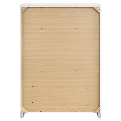 Felicity 5-drawer Chest Glossy White - 203505