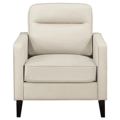 Jonah Upholstered Track Arm Accent Chair Ivory - 509653