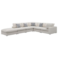 Serene 6-piece Upholstered Modular Sectional Sofa Beige - 551321-SET