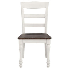 Madelyn 5-piece Rectangle Dining Set Dark Cocoa and Coastal White - 110381-S5