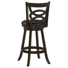 Calecita Swivel Bar Stools with Upholstered Seat Cappuccino (Set of 2) - 101930